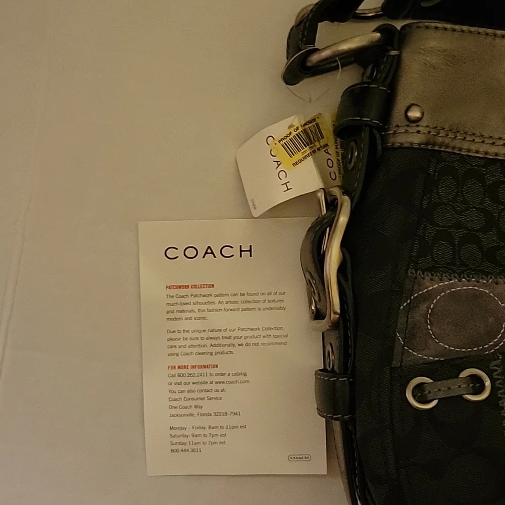 NWT: COACH Tonal Patchwork Zoe - Picture 15 of 16